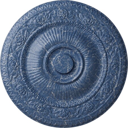 Ekena Millwork Neuveau Ceiling Medallion (Fits Canopies up to 6 3/8"), 24 1/4"OD x 2"P, Americana Crackle CM24NAAMC
